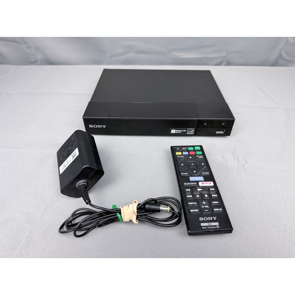 Sony BDP-S3700 Blu-ray DVD Player Wi-Fi Streaming Black with Remote RMT-VB200U